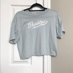 garage cropped malibu tee